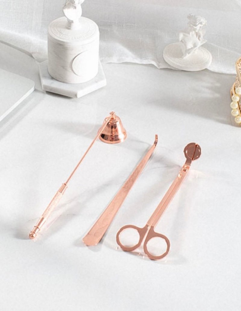 买klinfoong蜡烛 加购专区 点烛器具 三件组 单售 附赠收纳绒布套 - 香薰/精油/线香 - 其他金属 