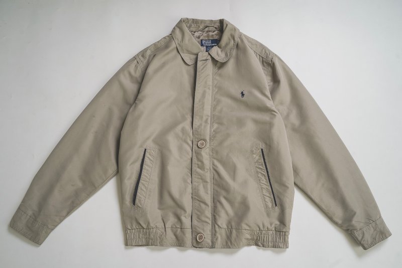 照旧古着 POLO 外套 02 vintage - 男装外套 - 棉．麻 卡其色