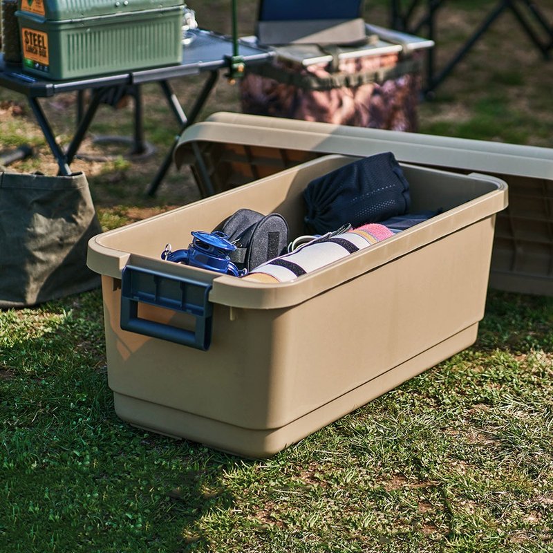 日本JEJ ASTAGE granpod 日制耐压收纳箱-73L - 露营用品 - 塑料 卡其色