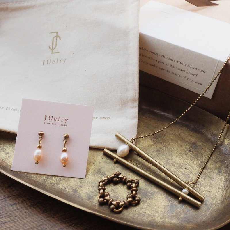 Goody Bag - JUelry Design 经典3系列组合 - 耳环/耳夹 - 宝石 金色