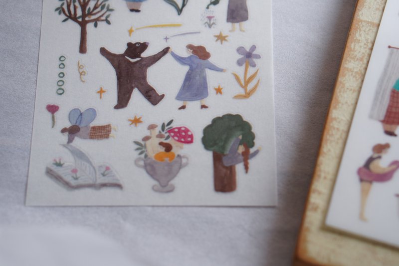 转印贴 - 少女诗集 DayDream Ivy Snow - 贴纸 - 塑料 白色