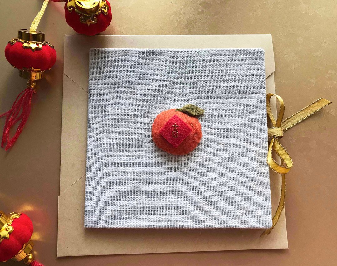 诸事大吉 | 手工卡片 | 贺年卡 | Handmade  New Year's card金色 - 卡片/明信片 - 其他材质 多色