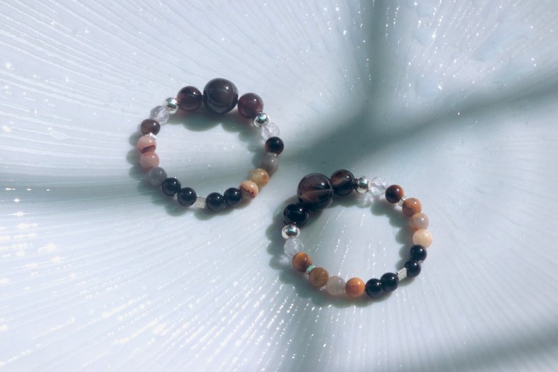 【海盐拿铁】戒指系列 │ 天然矿石、戒指、优惠 - 戒指 - 半宝石 蓝色