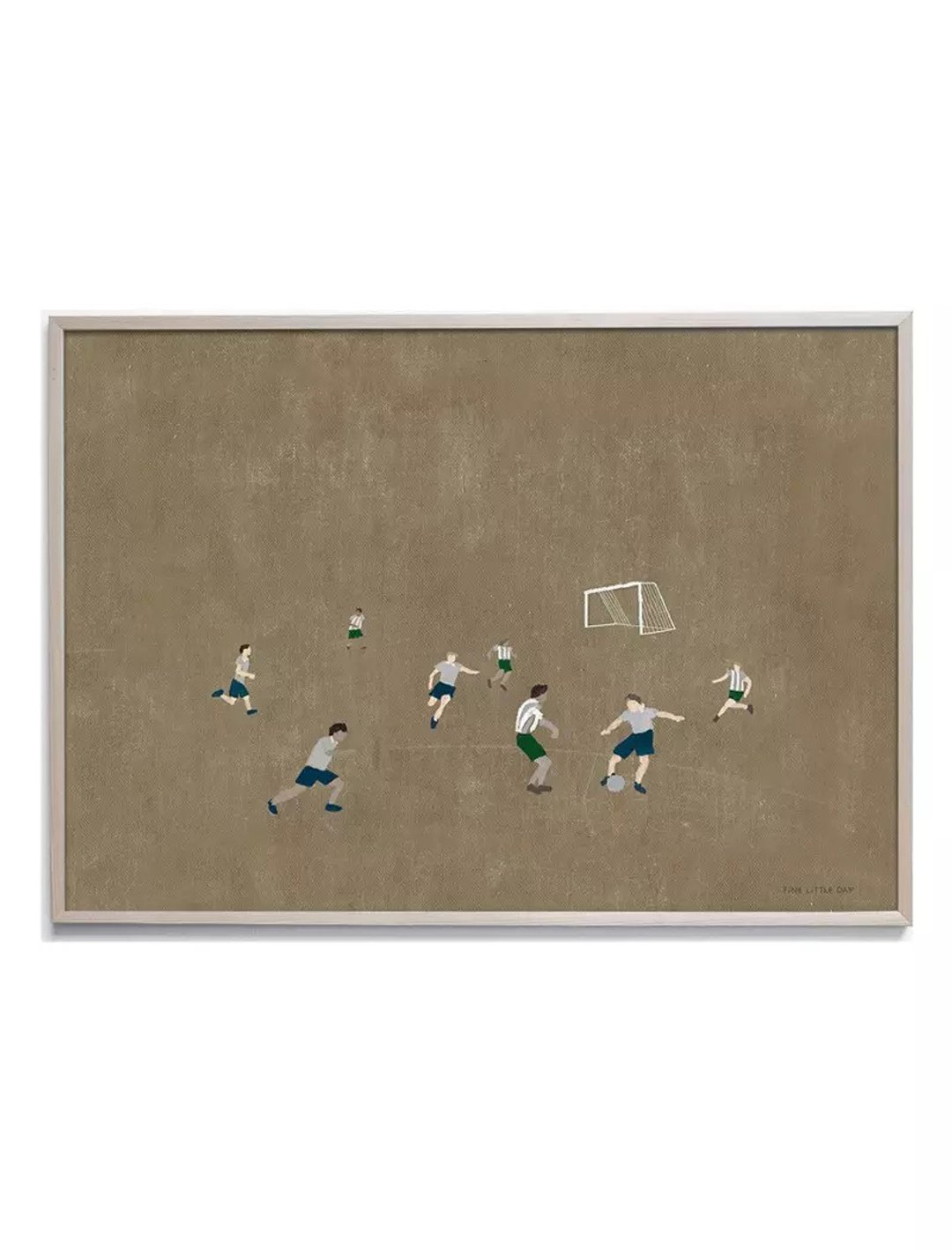 Elisabeth Dunker -瑞典艺术家设计海报 Soccer poster (50X70cm) - 海报/装饰画/版画 - 纸 卡其色