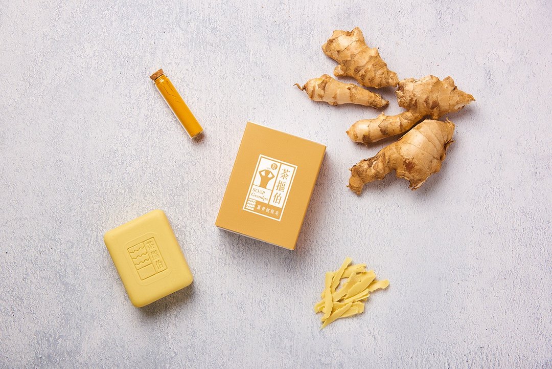 茶抠伯私房系列 _ 姜黄健发皂 130g - 肥皂/手工皂 - 其他材质 