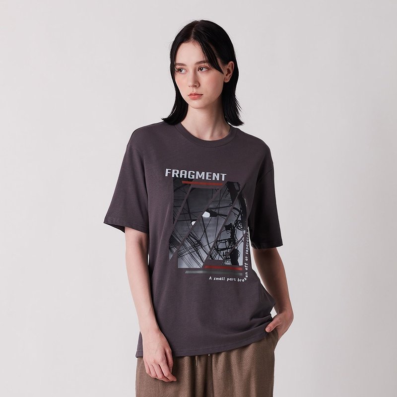 【Fragment】纯棉印花Tee - 女装 T 恤 - 棉．麻 灰色