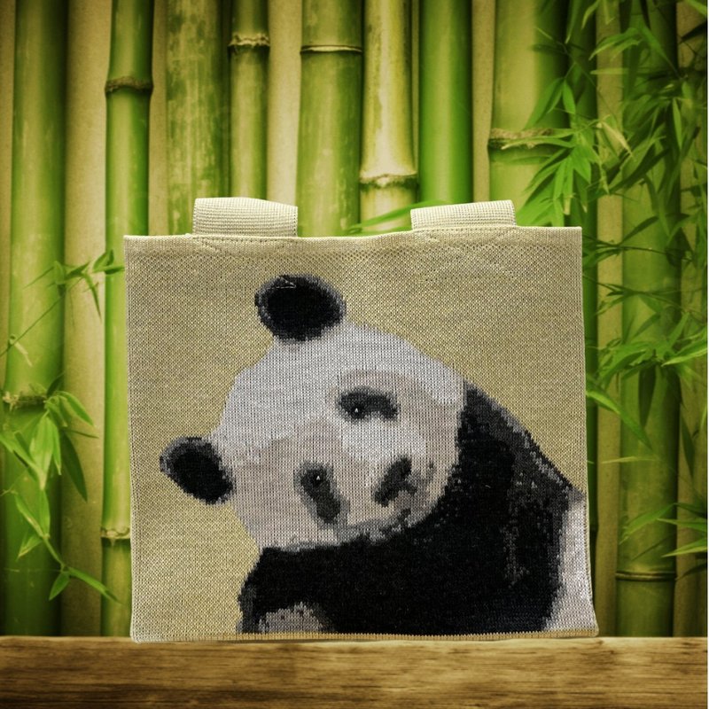 Loxe 香港制造 Tote Bag 手提包 The Panda 熊猫 - 手提包/手提袋 - 棉．麻 