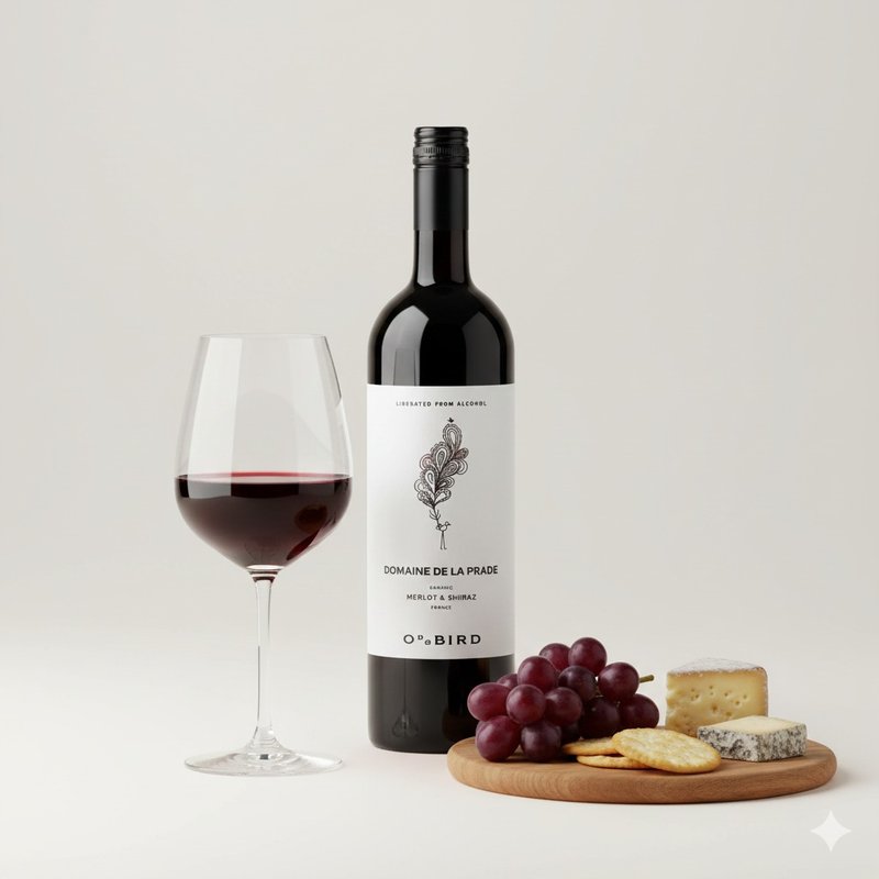 法国 Oddbird 非鸟 普拉达 梅洛/施赫 无酒精红酒混酿 750ml/瓶 - 果汁/蔬果汁 - 玻璃 白色