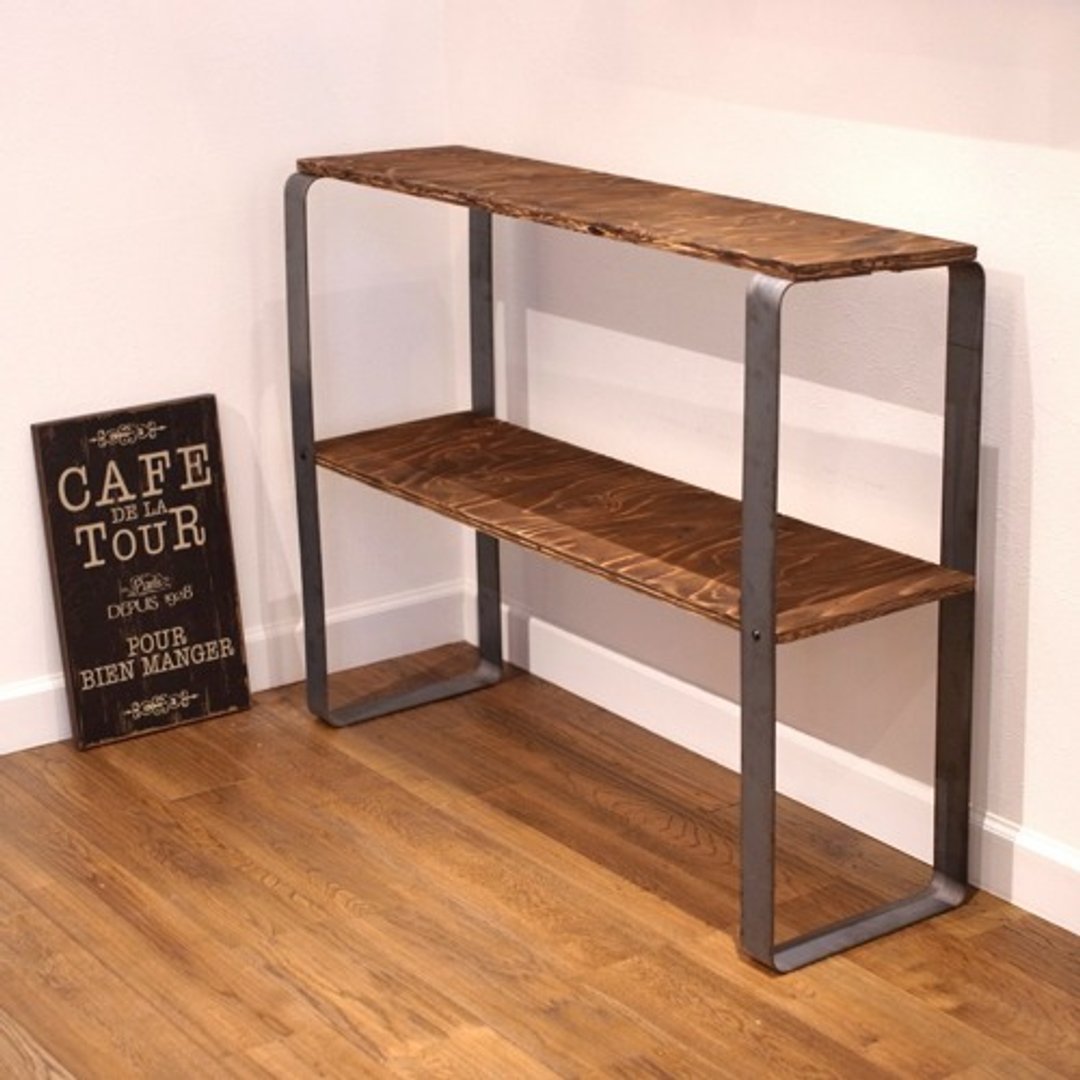 wood iron frame shelf - 其他家具 - 木头 