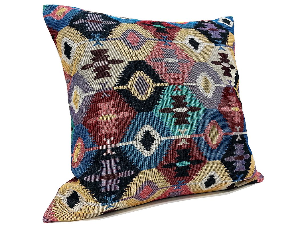 Woven Cotton Pillow cases Handmade Decorative Pillow Covers Tribal pillow - 枕头/抱枕 - 棉 多色