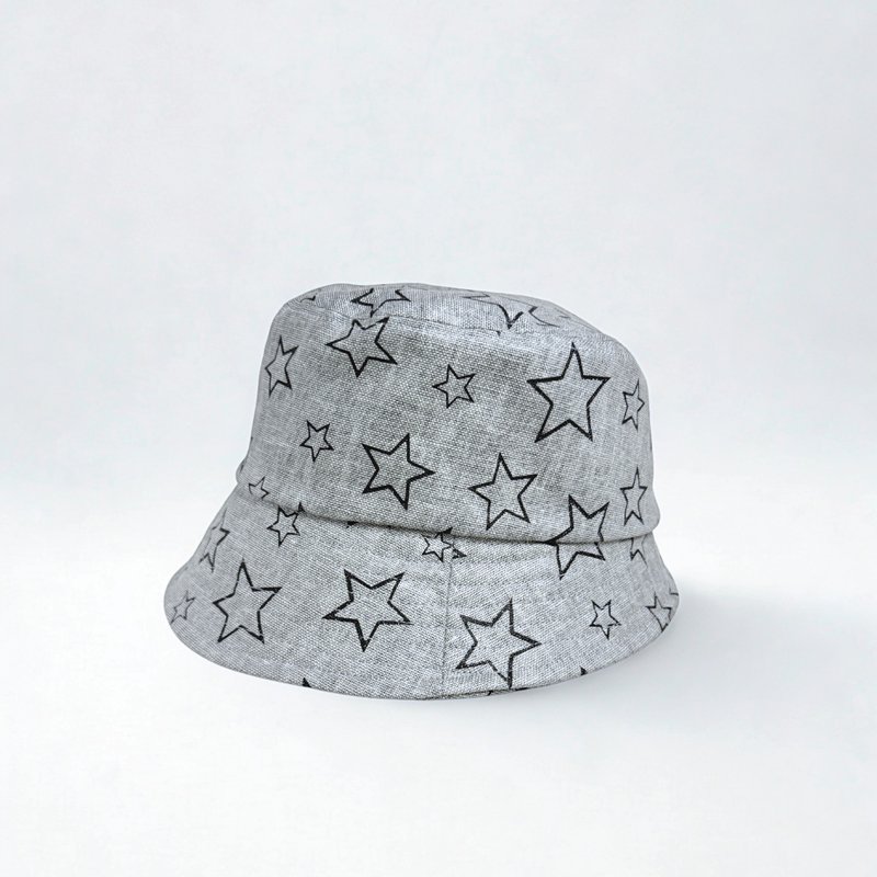 渔夫帽星星 - 帽子 - 丝．绢 灰色