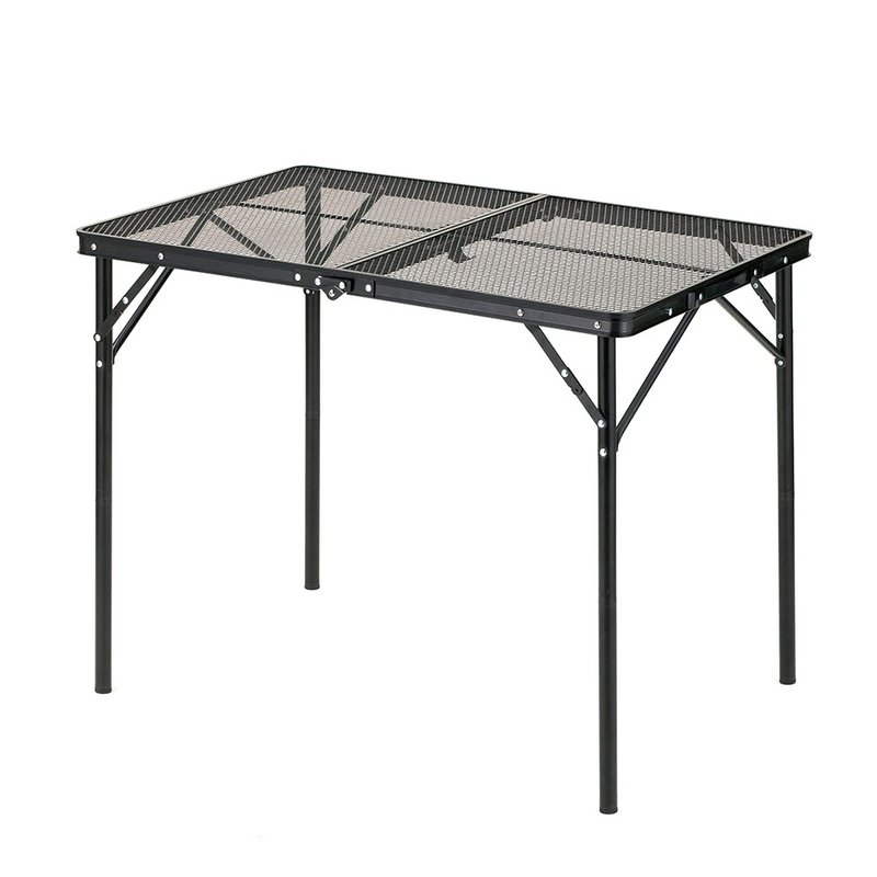 网面露营桌90 - 露营用品 - 其他金属 黑色