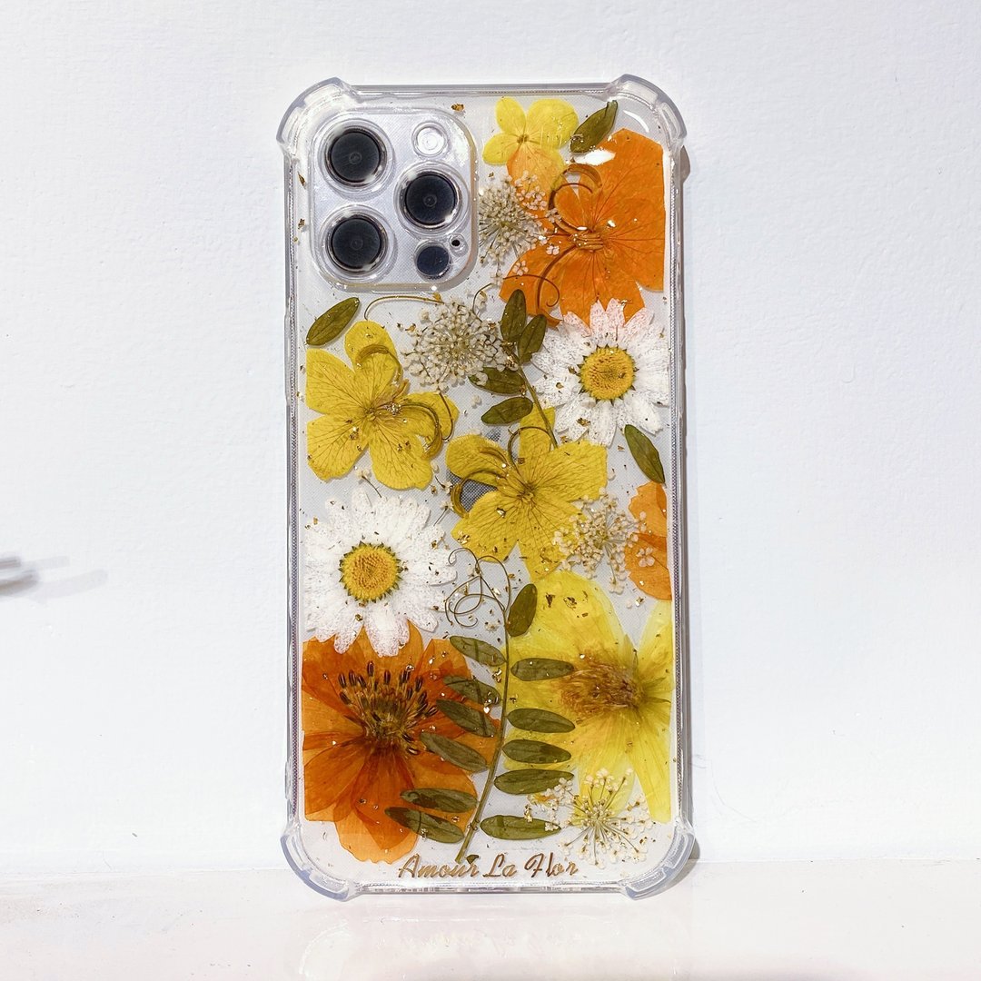 【莫拉芙手作设计】 干燥花手机壳 - 其他 - 树脂 黄色