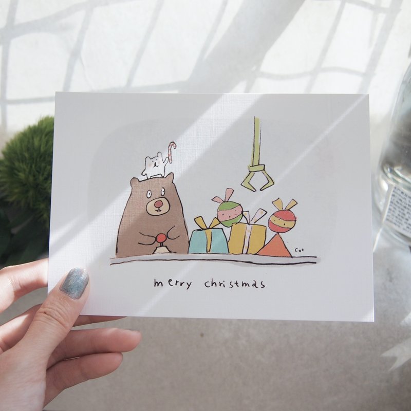 抓抓-圣诞卡 - 卡片/明信片 - 纸 多色