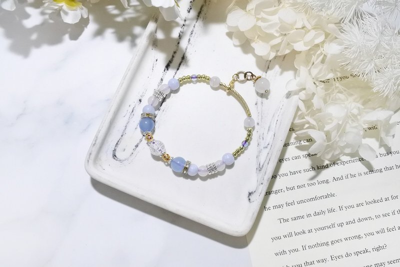 梦幻西雅图假期 – 天然水晶手链 - 手链/手环 - 水晶 蓝色