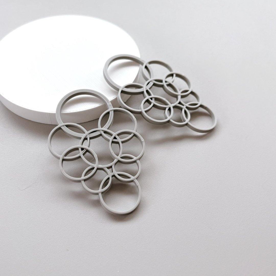 2p // 3D printer 3D parts Original parts Resin parts Ring parts Handmade parts A - 零件/散装材料/工具 - 塑料 灰色