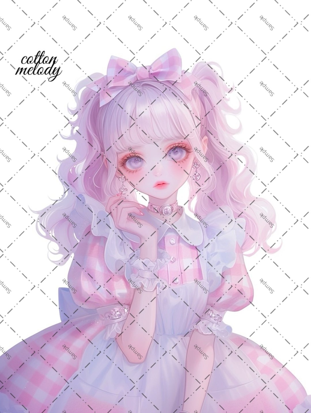 original sticker no.1972 人物贴纸 原创贴纸 原创人物贴纸 装饰贴纸 cotton melody - 贴纸 - 纸 