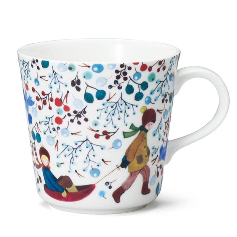 Anna Emilia设计师系列骨瓷马克杯(SEASON'S GREETINGS) - 咖啡杯/马克杯 - 瓷 多色
