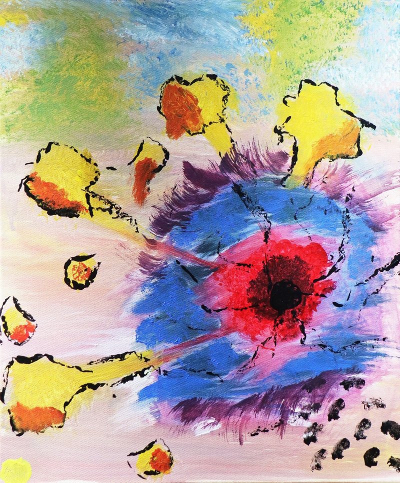 压克力画作 - 视 - 海报/装饰画/版画 - 棉．麻 多色