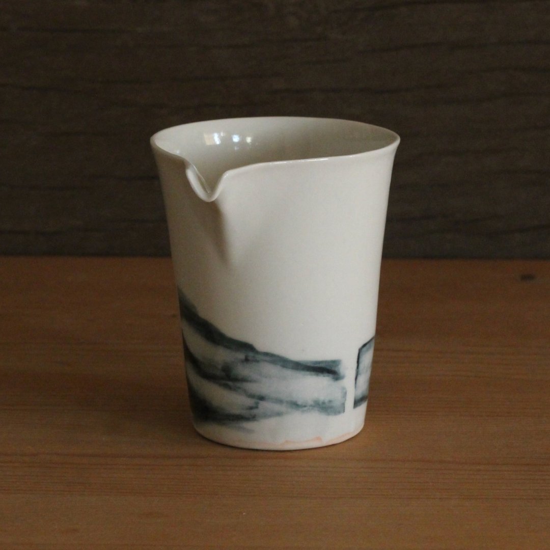 手绘横纹匀杯_K - 茶具/茶杯 - 瓷 白色