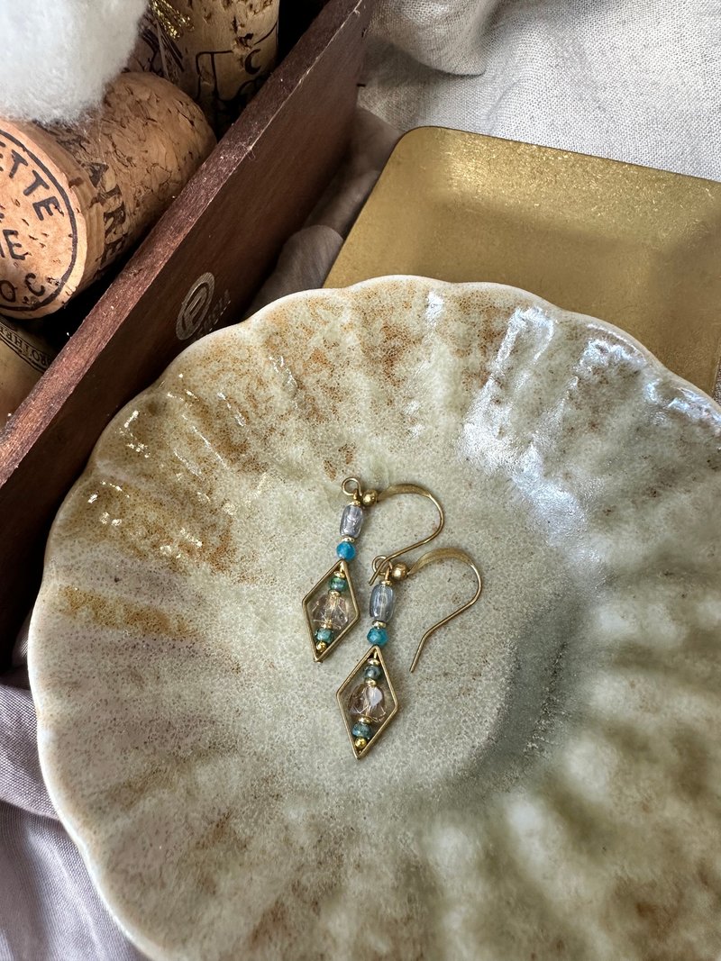 No.7 冰晶 - 耳环/耳夹 - 铜/黄铜 