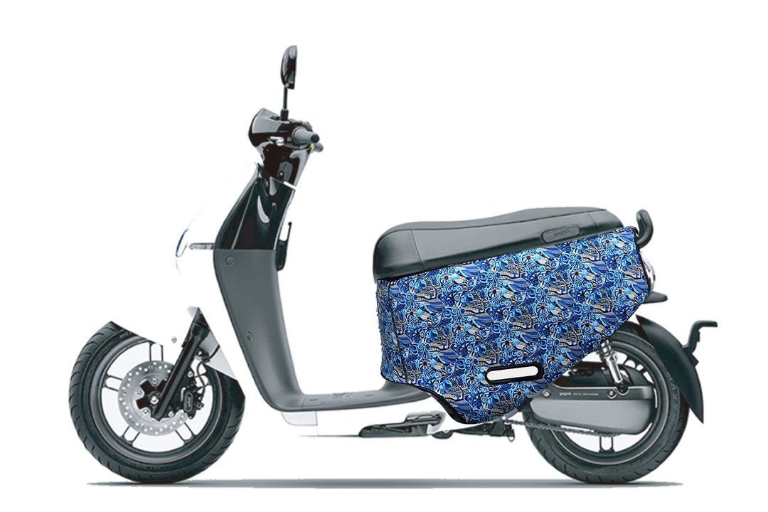 BLR gogoro 防刮车套 双面图案  GD13 蓝海浪 - 其他 - 聚酯纤维 蓝色