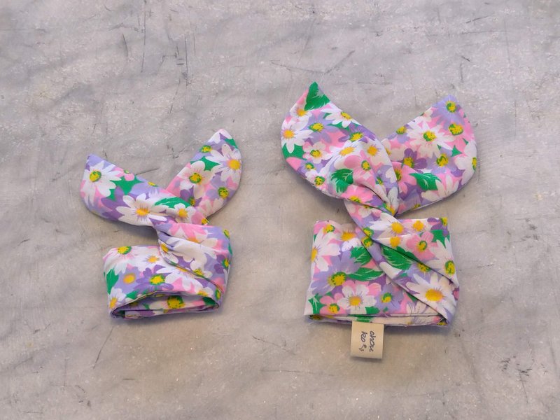 紫雏菊  母女款 铝线发带【GH210421】 - 发饰 - 棉．麻 多色