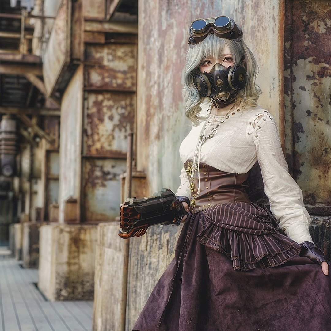 蒸汽朋克 steampunk 防雾霾 PM2.5 防毒面具 面罩 风镜 - 其他 - 其他材质 黑色