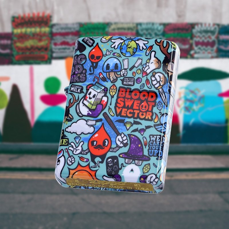 【ZIPPO官方旗舰店】 嘻潮流涂鸦防风打火机 Z-30019 - 其他 - 铜/黄铜 多色