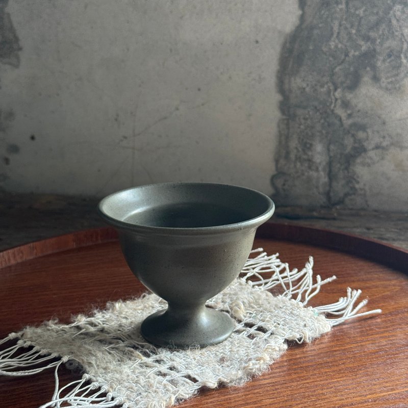 高脚甜点杯 - 其他杯子 - 陶 黑色