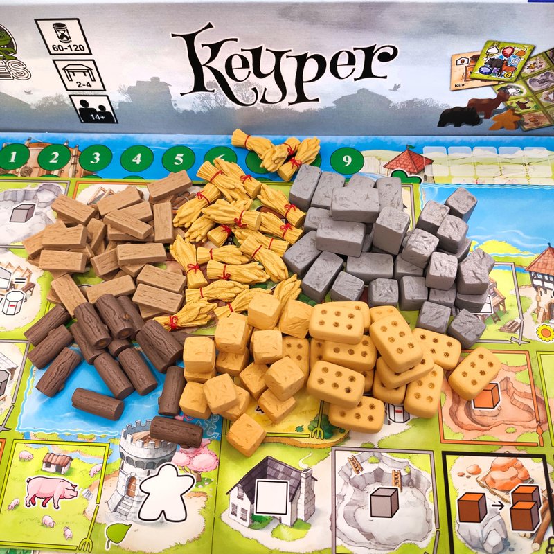 与 Keyper 棋盘游戏兼容的豪华资源令牌 - 桌游/玩具 - 其他材质 