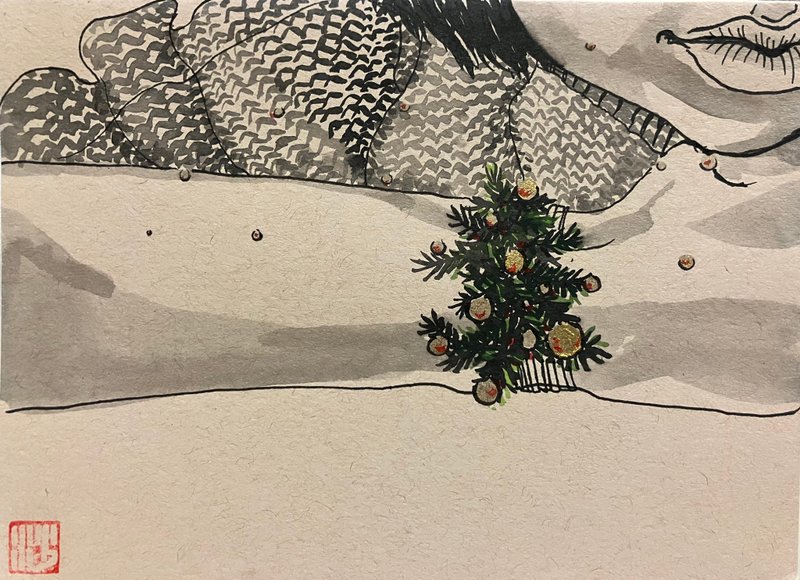 圣诞树-手环/圣诞礼物 - 卡片/明信片 - 纸 卡其色