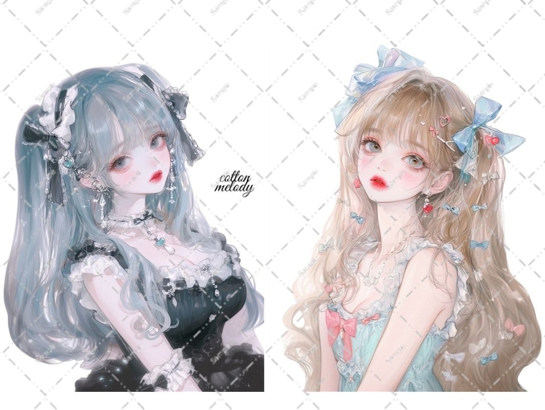 原创贴纸 No. 5699 人物贴纸 原创贴纸 人物贴纸 女孩贴纸 原创人物贴纸 - 贴纸 - 纸 