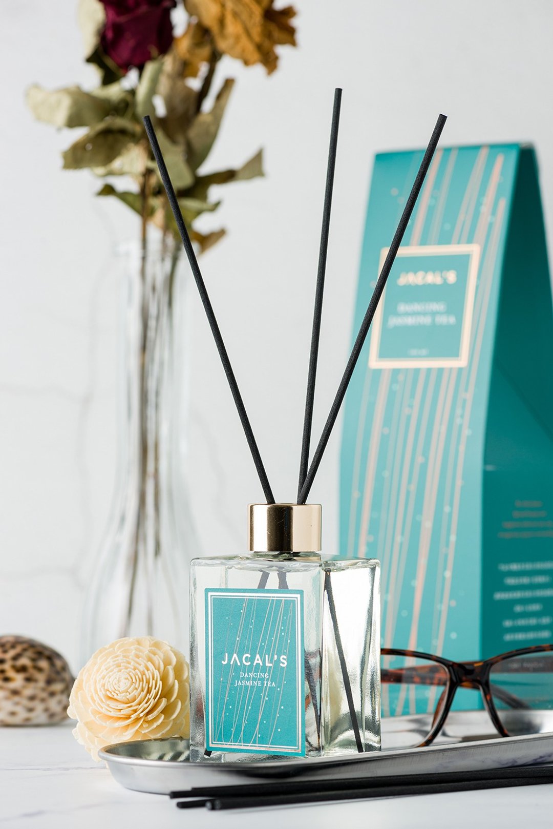 Jacal's经典扩香-茉莉舞茶100ml - 香薰/精油/线香 - 玻璃 