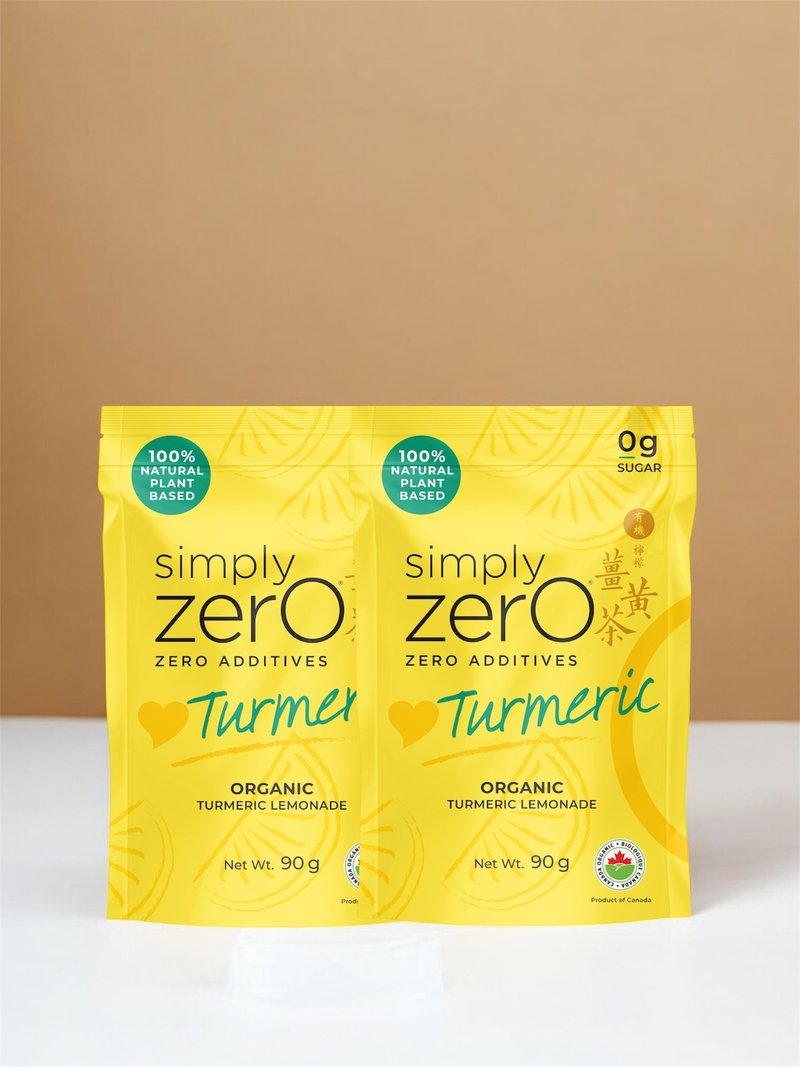 Simply Zero 高浓度姜黄补充剂孖装 即冲装 天然罗汉果糖柠檬味 - 健康/养生 - 植物．花 黄色
