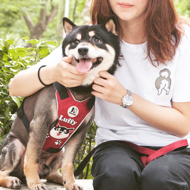 NINKYPUP 毛孩萌屁屁 柴犬反光T-shirt - 女装 T 恤 - 棉．麻 