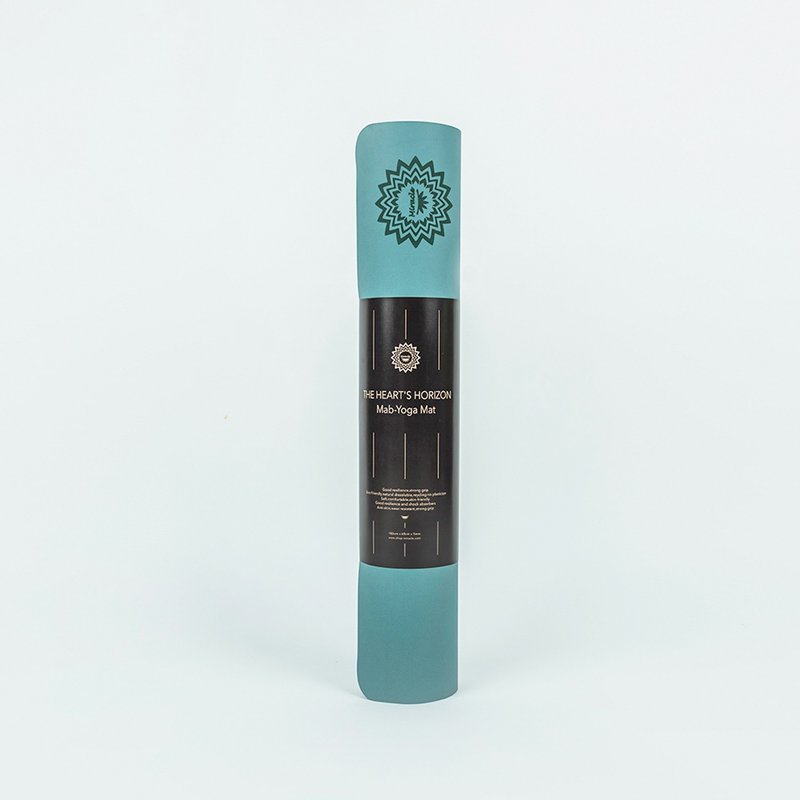 【Miracle】PU瑜珈垫5mm│心的地平线 苍泉碧 - 瑜珈垫 - 橡胶 绿色