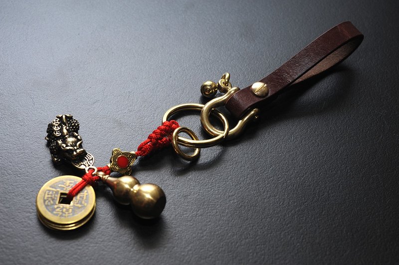 黄铜钥匙圈  开运/招财/破煞/防小人 - 钥匙链/钥匙包 - 铜/黄铜 