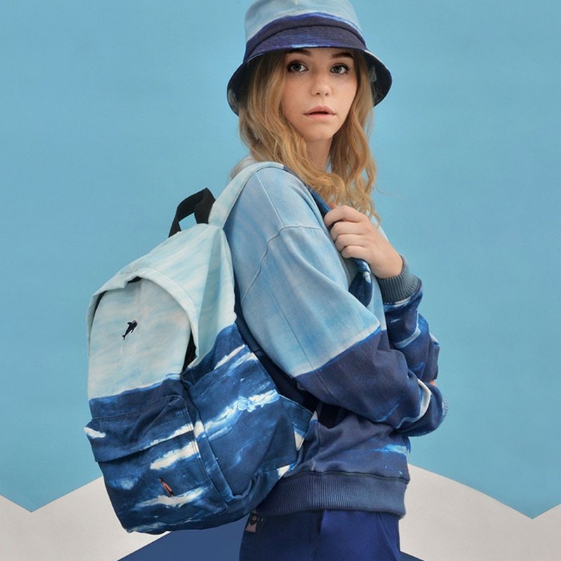 YIZISTORE 後背包 風景雙肩包 -大海 - 后背包/双肩包 - 其他材质 透明
