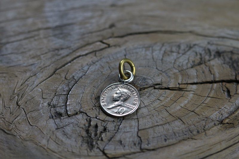 硬币坠子-菲律宾/10分/1972年 - 吊饰 - 其他金属 银色