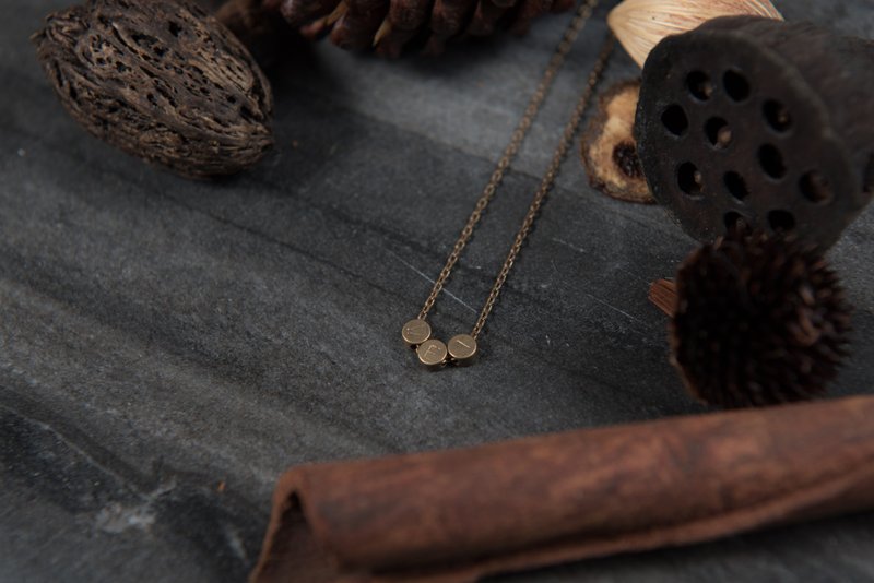 古老气息字母-手链 0~5字 - 手链/手环 - 其他金属 金色