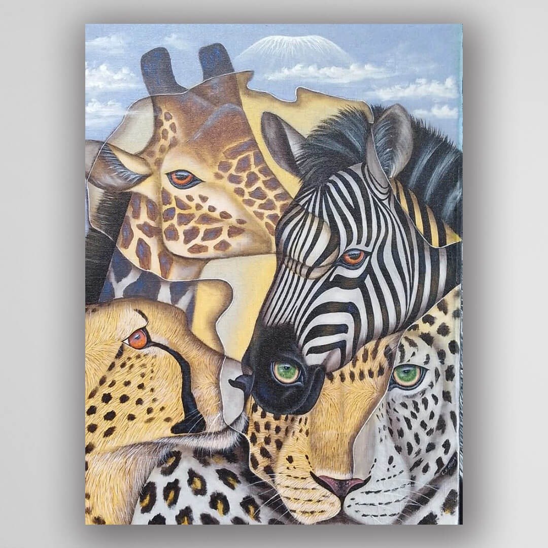 【V441】非洲之纹，坦桑尼亚手绘画作，挂画 - 海报/装饰画/版画 - 其他材质 