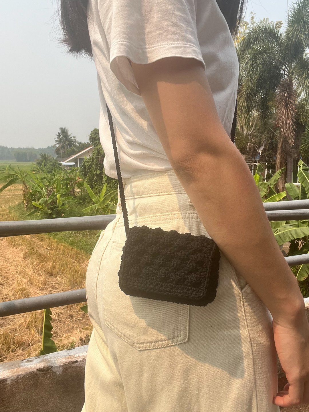 斜挎泡泡卡夹 包包 零钱包钩针编织 手作礼物 - 其他 - 棉 多色