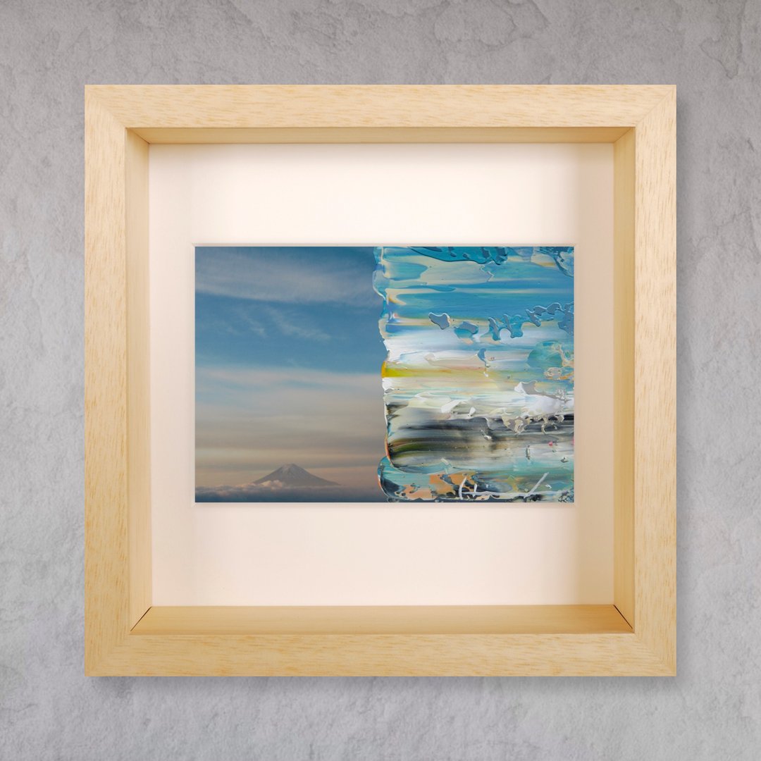 【日本制】摄影挂画 / 艺术挂画 / 含框 / 山 / 天空 / 青色 - 海报/装饰画/版画 - 压克力 蓝色