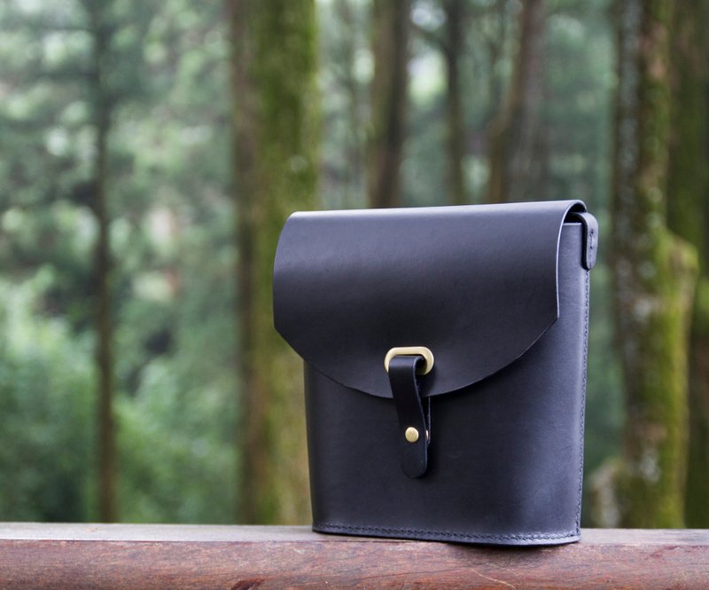 【真皮水桶包/斜背包/侧背包】欧洲植鞣牛皮/定制化刻字/多色可选 - 侧背包/斜挎包 - 真皮 多色