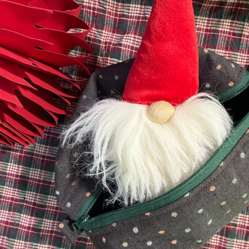 限量波點系列-超大容量化妝包-可備注聖誕包裝 - 化妆包/杂物包 - 棉．麻 