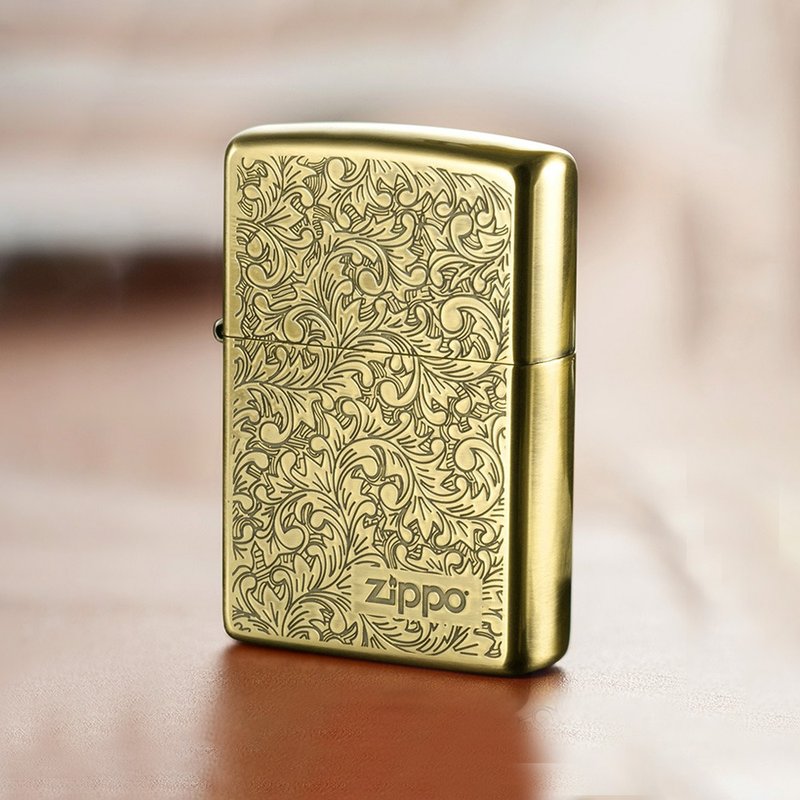 【ZIPPO官方旗舰店】 经典唐草(仿古铜)防风打火机 ZA-2-23B - 其他 - 铜/黄铜 