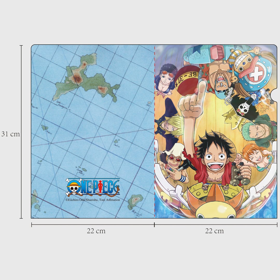 【ONE PIECE】海贼王官方授权周边产品 塑料文件夹 - 文件夹/资料夹 - 塑料 多色