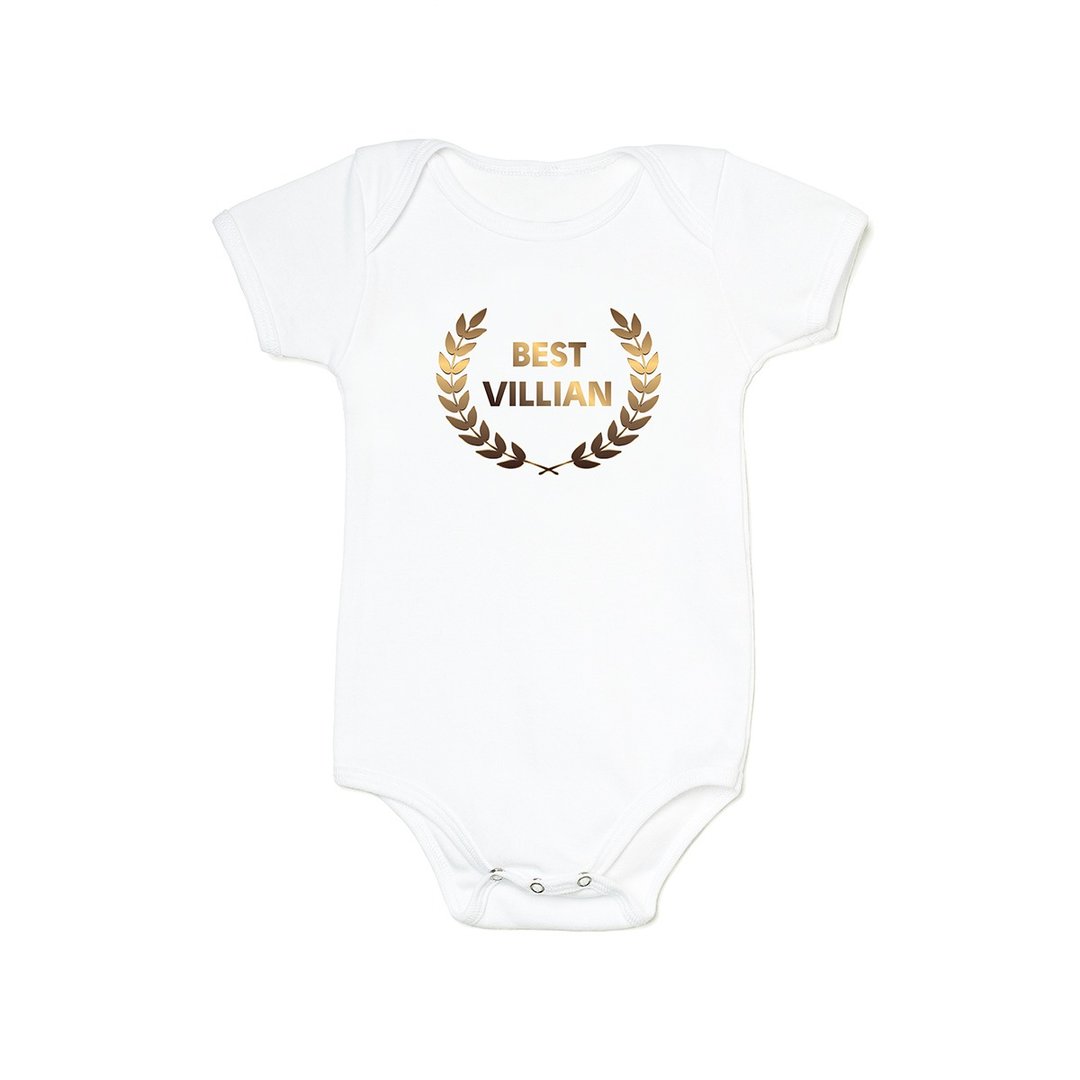 Baby Rompers - BEST VILLAIN  - 其他 - 棉 白色