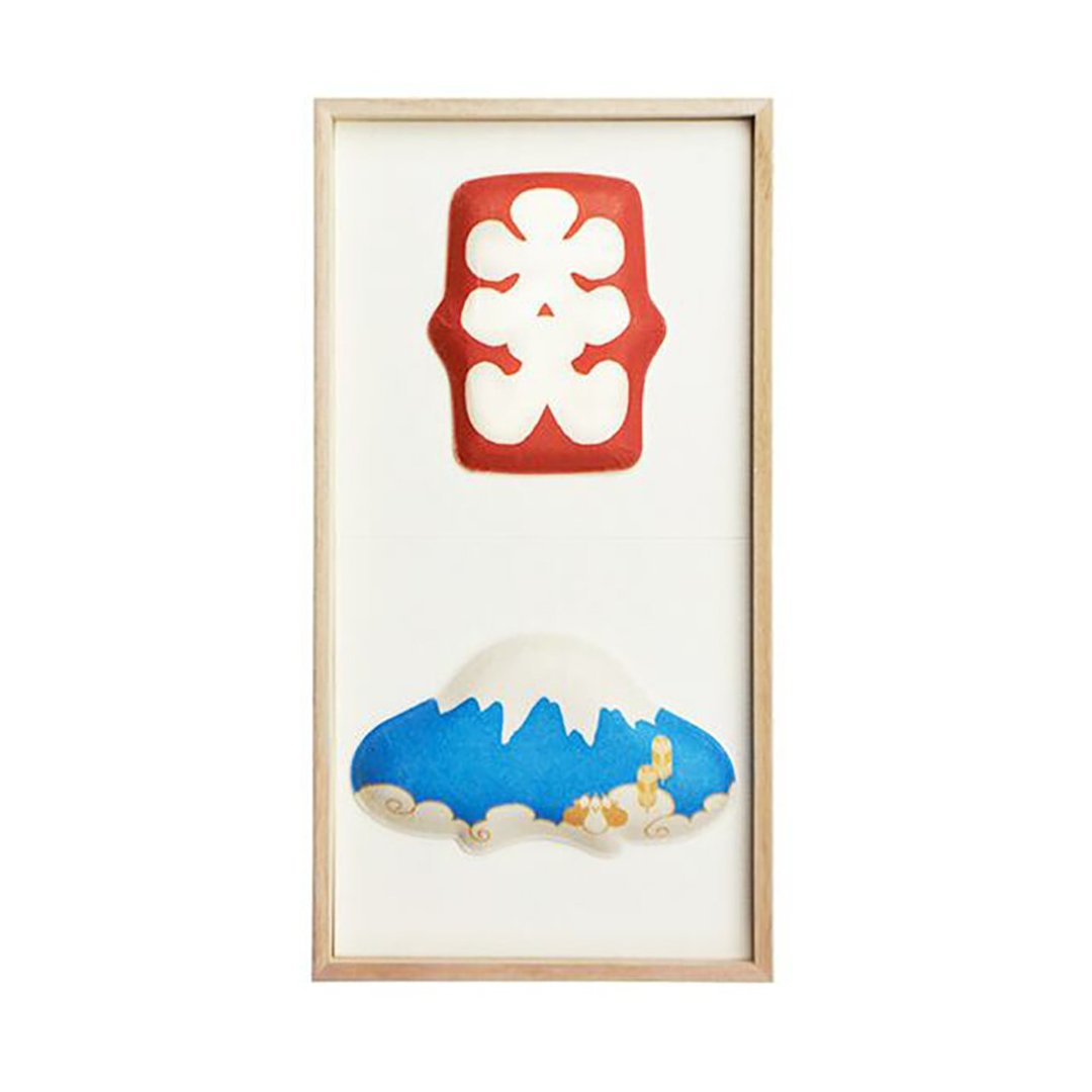 Washi Wall Decoration - Fukura, 2 kinds of Oiri and Mt. Fuji,Vertical - 墙贴/壁贴 - 纸 